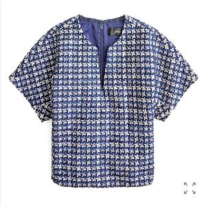 JCREW Cropped Capped Sleeve stop